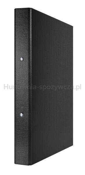 Donau Segregator ringowy PP, A4/2R/30mm, czarny 