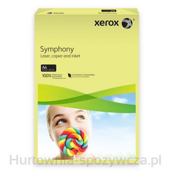 Papier ksero kolorowy Xerox Symphony A4 80g/m2 500arkuszy żółty jasny