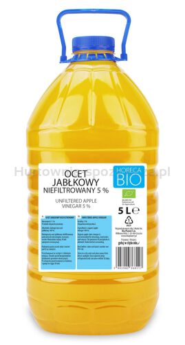 Ocet Jabłkowy 5 % Niefiltrowany Bio 5 L - Horeca (Bio Planet) [BIO]