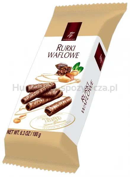 Tago Rurka waflowa w czekoladzie mlecznej 180g
