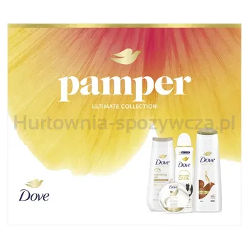 Dove żel pod prysznic Nourishing Silk 225 ml + Antyperspirant Ivisible Dry 150 ml + Szampon Anti Frizz 250 ml + Krem do ciała Silky 300 ml