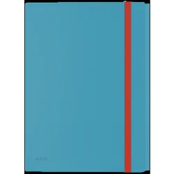 Teczka z gumką i kieszonką Leitz Cosy, PP, niebieska