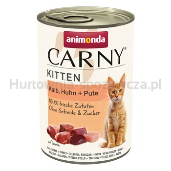 Animonda Carny Kitten cielęcina, kurczak + indyk 400g