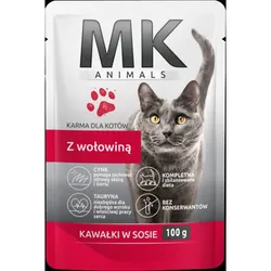 Mk Animals Saszetka Dla Kotów Z Wołowiną 100 G