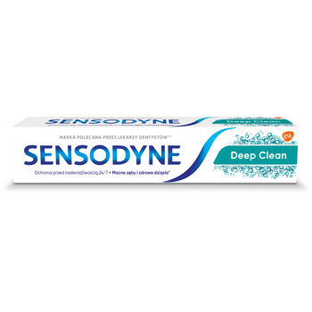 Sensodyne Deep Clean Pasta Do Nadwrażliwych Zębów Z Fluorem Wzmacniająca I Utwardzająca Szkliwo, 75 Ml