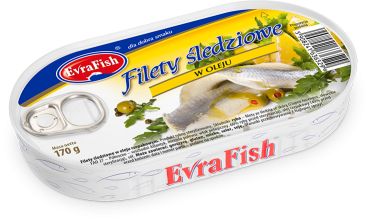 Evrafish Filety Śledziowe W Oleju 170G