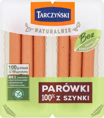 Tarczyński Naturalne Parówki 100 % Z Szynki 200 G 