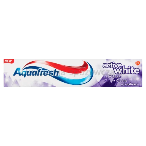 Aquafresh Pasta Do Zębów Active White Wybielająca Przeciw Próchnicy O Potrójnej Formule Działania Z Fluorem 125Ml