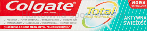 Colgate Pasta Do Zębów Total Aktywna Świeżość 75 Ml