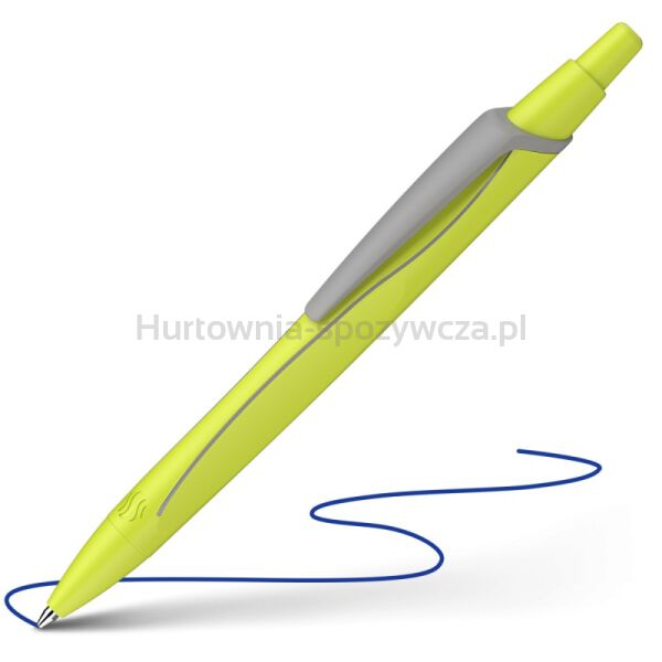 Długopis automatyczny SCHNEIDER Reco, M, żółty neonowy - 3