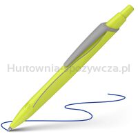 Długopis automatyczny SCHNEIDER Reco, M, żółty neonowy - 3