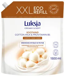 Luksja Kremowe mydło w płynie bawełna, zapas 1500ml