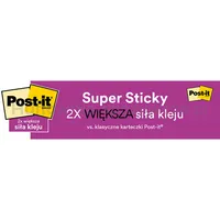 Post-It Karteczki samoprzylepne Super Sticky, 47,6x47,6mm, 12x90 kart., paleta Carnival  - 7