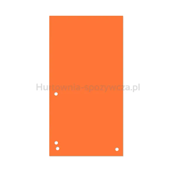 Donau Przekładki Karton 1/3 A4, 235X105Mm, 100Szt., Pomarańczowe 