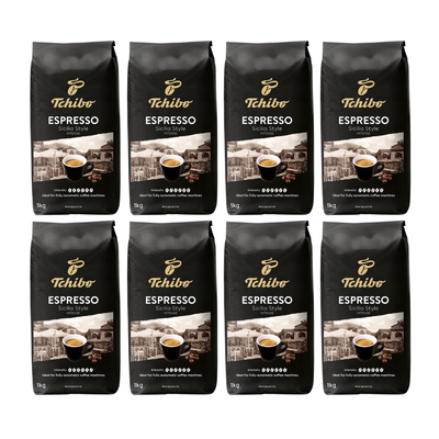 Tchibo Kawa Ziarnista Espresso Sicilia Style Intense Roast 1000G X 8 SZTUK