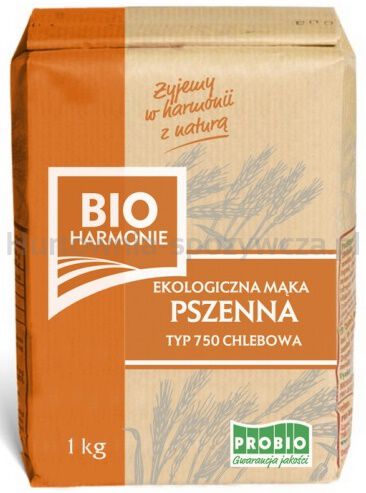 Mąka Pszenna Chlebowa Typ 750 Bio 1 Kg - Probio (Bioharmonie) [BIO]