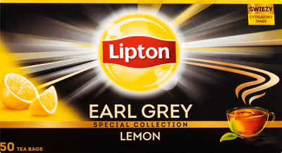 Lipton Herbata Earl Grey Lemon 50Tb 25G