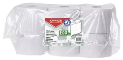 Papier toaletowy makulaturowy OFFICE PRODUCTS, 2-warstwowy, 63m, 12szt., biały
