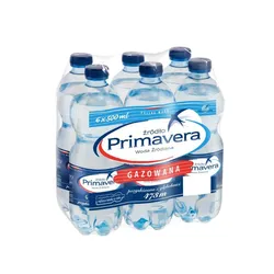 Primavera Woda Źródlana Gazowana Pet 500 Ml- Kaucja