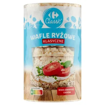 Carrefour Wafle Ryżowe Klasyczne 100 G.