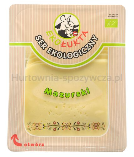 Ser Mazurski Plastry Bio 125 G - Eko Łukta [BIO]