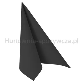 Serwetki&ROYAL Collection&, składane w 1/4, 40 cm x 40 cm, czarne, 50 szt.