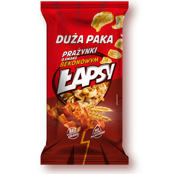 Łapsy Prażynki Pszenne O Smaku Bekonowym 120G