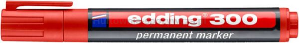 Edding Marker permanentny A8 e-300 czerwony  - 2