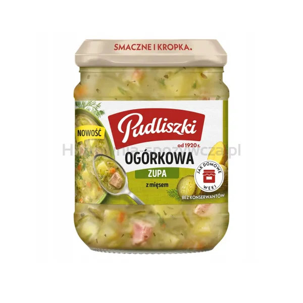 Pudliszki Zupa ogórkowa z mięsem 440g