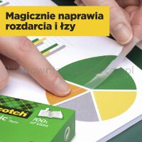 Taśma biurowa SCOTCH® Magic™ (810), matowa, 12mm, 33m - 6