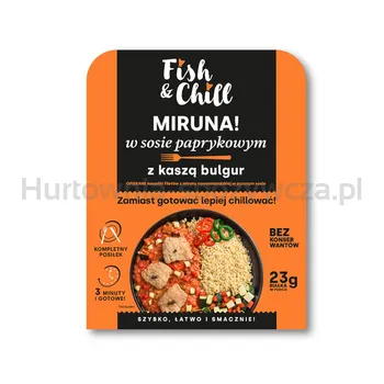 Fish&Chill Miruna W Sosie Paprykowym Z Kaszą Bulgur 500 G