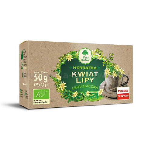 Herbatka Z Kwiatu Lipy Bio (25 X 2 G) 50 G - Dary Natury [BIO]