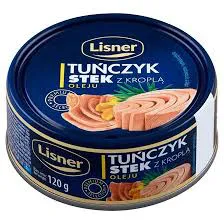 Lisner Tuńczyk Stek z kroplą oleju 120 g