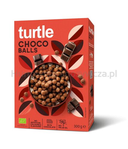 Kulki Zbożowe Czekoladowe Bio 300 G -  Turtle [BIO]