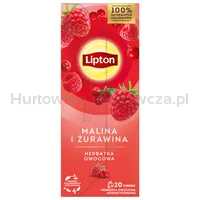 Lipton Herbata Fruit Malina I Żurawina 20 Torebek