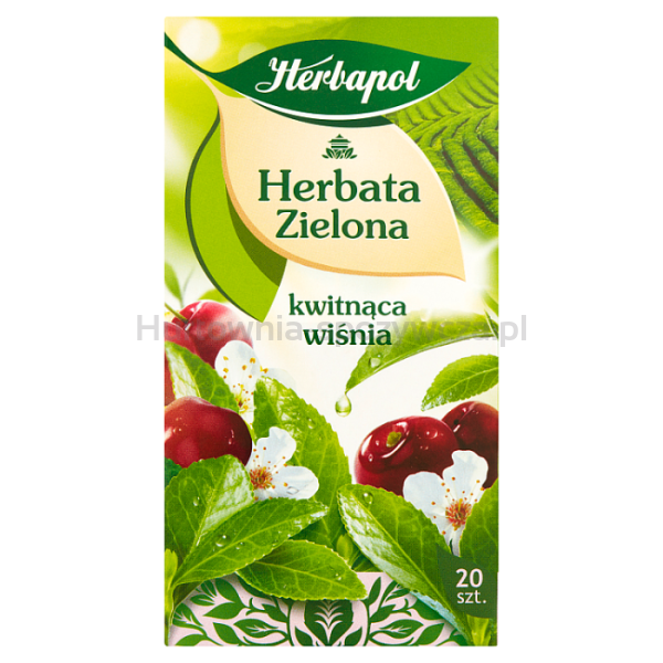 Herbapol Herbata Zielona Z Wiśnią (20 Torebek X 1,7G) 34G  - 2