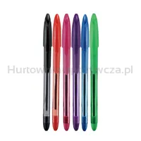 Długopis klasyczny KEYROAD Ball Pen Soft Jet, 0,7 mm, 6 s.zt, blister, mix kolorów - 2