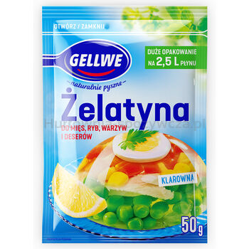 Gellwe Żelatyna Do Mięs, Ryb, Warzyw I Deserów 50G