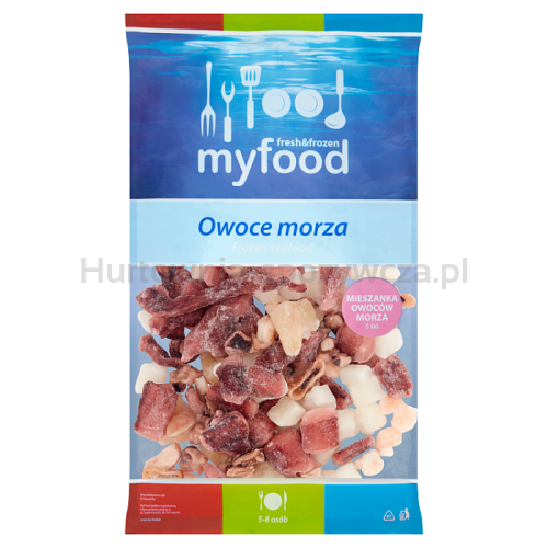 Myfood Mieszanka Owoców Morza 5 Skł., Glazura: 14%, 800 G/931 G