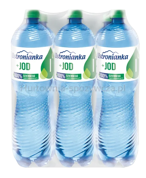 Woda Ustronianka z jodem 1,5L Gazowana