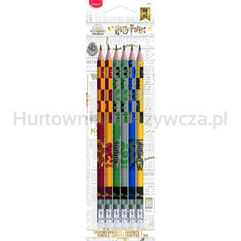 Maped Harry Potter Ołówek z gumką HB 6 szt