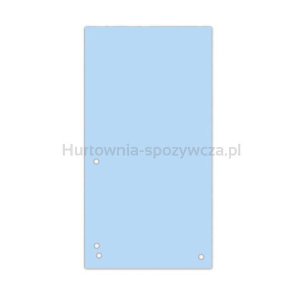 Donau Przekładki Karton 1/3 A4, 235x105mm, 100szt., niebieskie 