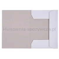 Teczka z gumką OFFICE PRODUCTS Premium, karton, A4, 350gsm, 3-skrz., biała - 2