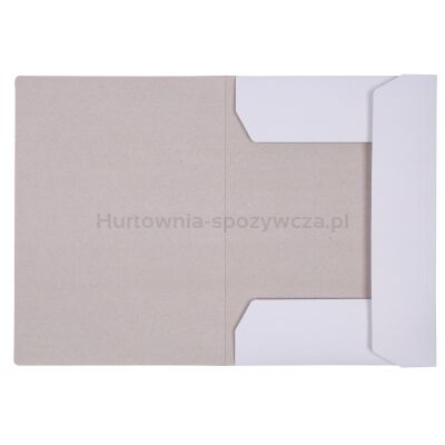 Teczka z gumką OFFICE PRODUCTS Premium, karton, A4, 350gsm, 3-skrz., biała