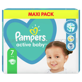 Pampers Active Pieluszki Baby Rozmiar 7, 40 Pieluszek