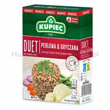 Kupiec Duet Kasza jęczmienna perłowa i kasza gryczana prażona 3x100g