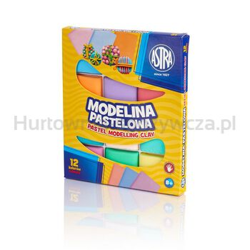 Modelina pastelowa 12 kolorów