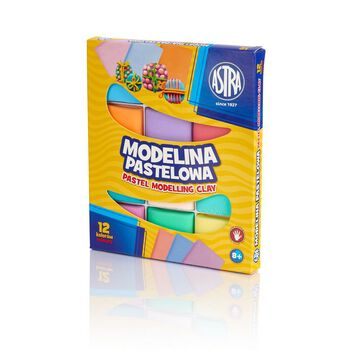 Modelina pastelowa 12 kolorów