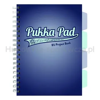 Pukka Pad kołozeszyt Navy B5 100 kartek w kratkę