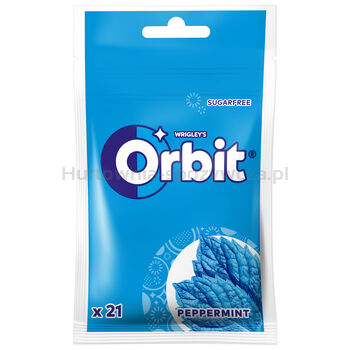 Orbit Peppermint Guma Do Żucia Bez Cukru 29 G (21 Drażetek)